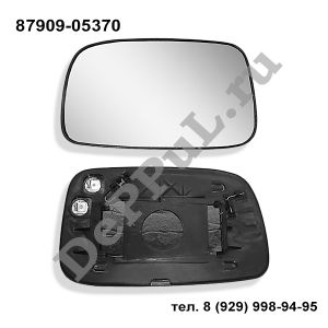Зеркальный элемент асферический с обогревом левый (L) Toyota Avensis 2003-2006 | 87909-05370 | DE875370L