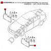 Брызговики передние (под оригинал) (комплект -  2 шт.) Volvo XC60 2008-... (30779759 / DE9759VLV)