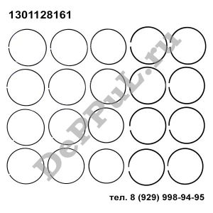 Кольца поршневые 4 цилиндра (комплект) Toyota Camry (06-11), Rav4 (10-12) | 1301128161 | DEA89379