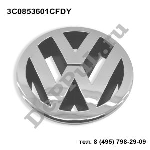 Эмблема решетки радиатора VW Touareg (08-10) | 3C0853601CFDY | DEEM0058